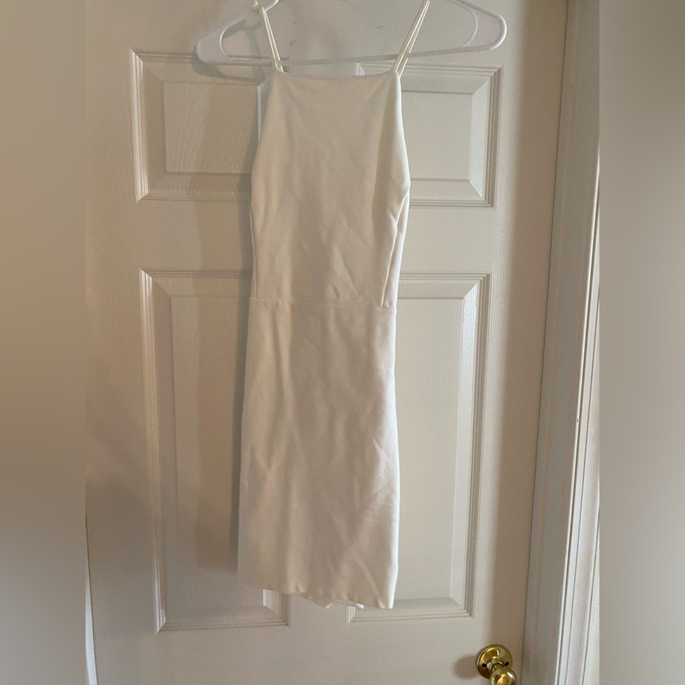 Lush white mini dress